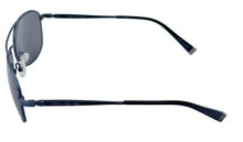 Load image into Gallery viewer, John Varvatos Mens Navy Aviator Wrap Sunglass, Smoke Lens V798
