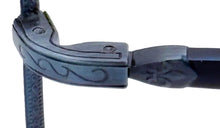 Load image into Gallery viewer, John Varvatos Mens Navy Aviator Wrap Sunglass, Smoke Lens V798
