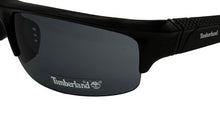 Load image into Gallery viewer, Timberland Sunglass Mens Black Plastic Rectangle Wrap, Smoke Lens TB7199. 1A
