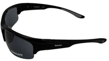 Load image into Gallery viewer, Timberland Sunglass Mens Black Plastic Rectangle Wrap, Smoke Lens TB7199. 1A
