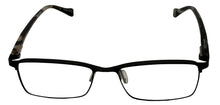 Load image into Gallery viewer, Lucky Brand Mens Black Soft Rectangle Metal Frame D508 55mm
