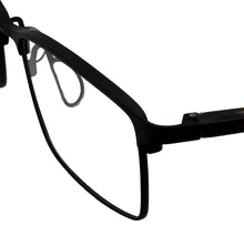 Load image into Gallery viewer, Lucky Brand Mens Black Soft Rectangle Metal Frame D508 55mm
