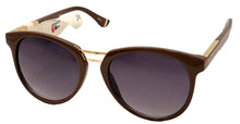 Load image into Gallery viewer, Fila Mens Plastic Soft Square Brown Gold Sunglass, Brown SF9281 Z94
