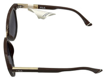 Load image into Gallery viewer, Fila Mens Plastic Soft Square Brown Gold Sunglass, Brown SF9281 Z94
