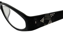 Load image into Gallery viewer, Carolina Herrera Black Oval Plastic Reading Glass  H310. 50mm. 1.0X
