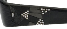 Load image into Gallery viewer, Carolina Herrera Black Oval Plastic Reading Glass  H310. 50mm. 1.0X
