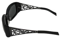 Load image into Gallery viewer, Carolina Herrera Womens Black Plastic Oversized Rectangle Sunglass H713
