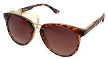 Load image into Gallery viewer, Fila Mens Soft Square Gold Tortoise Sunglass , Brown Gradient Lens SF9281 978
