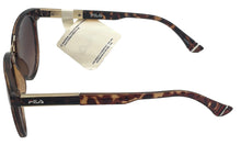 Load image into Gallery viewer, Fila Mens Soft Square Gold Tortoise Sunglass , Brown Gradient Lens SF9281 978
