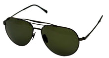 Load image into Gallery viewer, John Varvatos Mens Gunmetal Metal Aviator Sunglass V549, Green Lens
