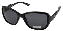 Load image into Gallery viewer, Ellen Tracy Women's Black Plastic Rectangle Sunglass ET551 3
