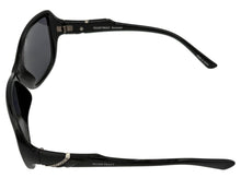 Load image into Gallery viewer, Ellen Tracy Women's Black Plastic Rectangle Sunglass ET551 3
