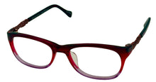 Load image into Gallery viewer, Lucky Womens Ophthalmic Rasberry Soft Rectangle Plastic Frame Palm 52mm
