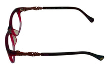 Load image into Gallery viewer, Lucky Womens Ophthalmic Rasberry Soft Rectangle Plastic Frame Palm 52mm
