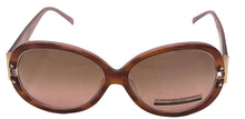 Load image into Gallery viewer, Carolina Herrera Womens Brown Plastic Oversized Rectangle Sunglass H730
