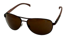 Load image into Gallery viewer, Perry Ellis Brown Men Sunglass Metal Aviator Brown, Brown Lens PE23. 4
