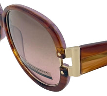 Load image into Gallery viewer, Carolina Herrera Womens Brown Plastic Oversized Rectangle Sunglass H730
