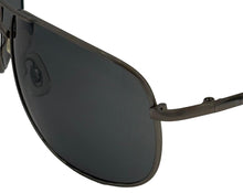 Load image into Gallery viewer, Perry Ellis Sunglasses Mens Gunmetal Matte, Metal Aviator, Solid Smoke Lens 23 5
