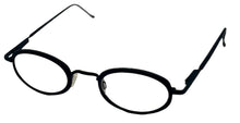 Load image into Gallery viewer, Bob Mackie Mens Black Oval Metal Eyewear Frame. BM 853. 46mm
