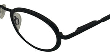Load image into Gallery viewer, Bob Mackie Mens Black Oval Metal Eyewear Frame. BM 853. 46mm
