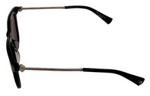 Load image into Gallery viewer, John Varvatos Mens Black Plastic Square Sunglass V544 Mirror Lens
