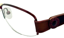 Load image into Gallery viewer, Jones New York Womens Metal Soft Rectangle Rimless Eyewear Frame J459 Red 51mm
