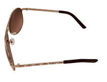 Load image into Gallery viewer, Guess Sunglass Mens Gold Metal Aviator, Brown Gradient Lens GF0408. 32F

