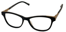 Load image into Gallery viewer, Jones New York Black Gold Mens Plastic Soft Square Eyewear , J239. 49mm
