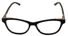 Load image into Gallery viewer, Jones New York Black Gold Mens Plastic Soft Square Eyewear , J239. 49mm
