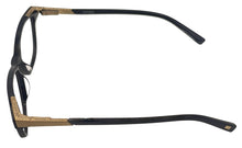 Load image into Gallery viewer, Jones New York Black Gold Mens Plastic Soft Square Eyewear , J239. 49mm
