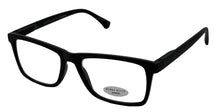 Load image into Gallery viewer, Perry Ellis  Mens Matte Black Plastic Rectangle Reading Glass PEBX 53 2.5
