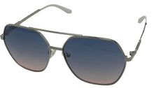 Load image into Gallery viewer, Guess Sunglass Womens Light Nickeltin Oversized Square Gradient Lens GF0415. 10W
