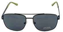 Load image into Gallery viewer, Guess Sunglass Mens Black Metal Aviator, Smoke Lens GF0206. 1A

