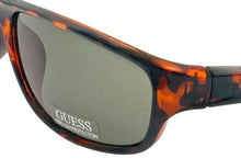 Load image into Gallery viewer, Guess Mens Matte Havana Rectangle Sunglasses, Brown Lens. GF0210. 52E
