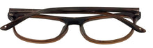 Load image into Gallery viewer, Perry Ellis Mens Brown Rectangle Plastic Eyewear Frame PE393. 53mm
