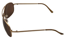 Load image into Gallery viewer, Perry Ellis Mens Sunglass Mens Silver, Matt Gold Metal Aviator Brown Lens PE22 3
