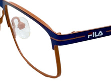 Load image into Gallery viewer, Fila Big Kids Navy Rectangle Metal Eyewear Frame VF1152. 46mm
