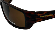 Load image into Gallery viewer, Skechers Mens Sunglass Tortoise Rectangle Wrap Plastic, Brown Lens S8034. 56E
