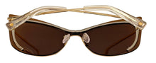 Load image into Gallery viewer, Sting Womens Gold Metal Cateye Sunglass Brown Mirror Polarized Lens SST195 304
