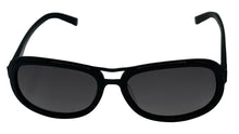 Load image into Gallery viewer, John Varvatos Mens Black Plastic Rectangle Sunglass, Smoke Lens V720

