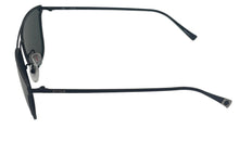 Load image into Gallery viewer, Sting Mens Black Square Metal Sunglass, Green Polarized Lens SST 190. 531
