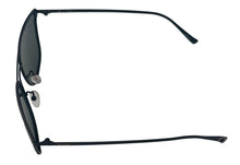 Load image into Gallery viewer, Sting Mens Black Square Metal Sunglass, Green Polarized Lens SST 190. 531
