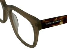 Load image into Gallery viewer, Lucky Brand Men's Beige Soft Square Plastic Eyeglass Frame D206. 52mm
