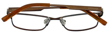 Load image into Gallery viewer, Converse Big Kids Rectangle Brown Metal Eyewear Frame K025. 45mm
