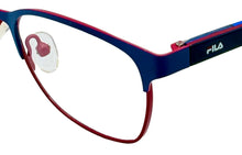 Load image into Gallery viewer, Fila Big Kids Navy Rectangle Stainless Steel Metal Eyewear Frame VF9465. 48mm
