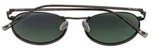 Load image into Gallery viewer, Sting Mens Black Round Metal Sunglass, Green Lens SST 189 568G
