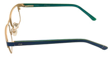 Load image into Gallery viewer, Fila Big Kids Navy Gold Rectangle Metal Eyewear Frame VF9464. 47mm
