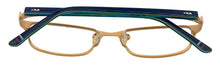 Load image into Gallery viewer, Fila Big Kids Navy Gold Rectangle Metal Eyewear Frame VF9464. 47mm
