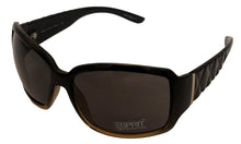 Load image into Gallery viewer, Esprit Women's Sunglasses Plastic Rectangle Wrap Black Fade/Gray. ET19311 538

