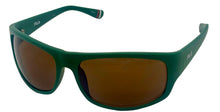 Load image into Gallery viewer, Fila Mens Matte Green Rectangle Plastic Wrap Sunglass SF9347 0B56
